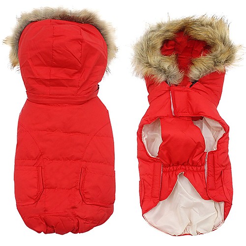 

Cat Dog Coat Hoodie Puppy Clothes Letter & Number Casual / Daily Outdoor Winter Dog Clothes Puppy Clothes Dog Outfits Red Blue Pink Costume for Girl and Boy Dog Cotton XS S M L XL