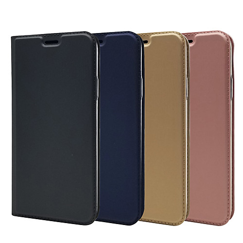 

Case For Apple iPhone 7/8/7P/8P/X/XS/XR/XS Max/11/11 Pro/11 Pro Max/SE 2020 Card Holder / Shockproof / Flip Full Body Cases Solid Colored PU Leather