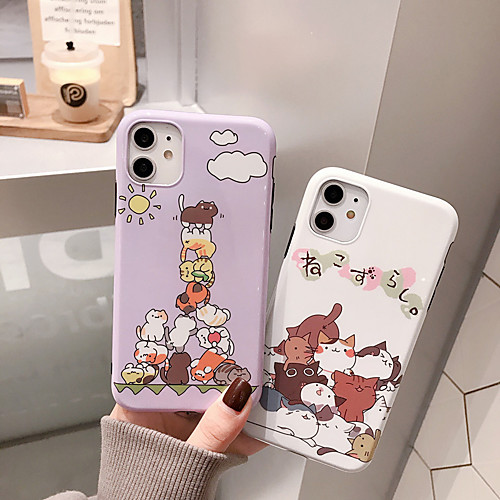 

Apple scene map iPhone 11 11 Pro 11 Pro max cat and mouse night scene pattern IMD process TPU material precise hole position mobile phone case