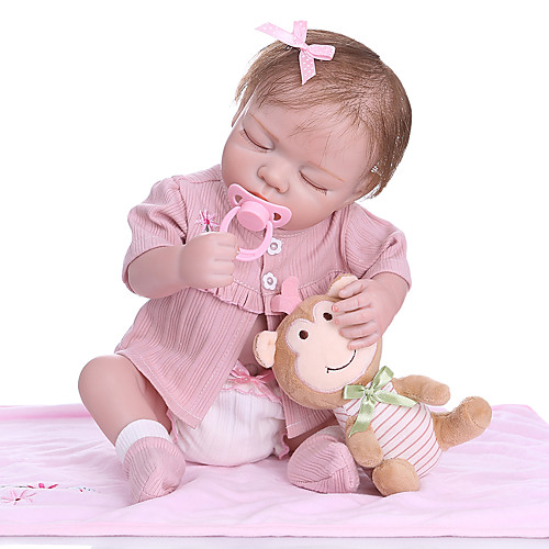 

NPKCOLLECTION 20 inch Reborn Doll Baby Girl Gift Hand Made New Design Full Body Silicone Silicone Silica Gel with Clothes and Accessories for Girls' Birthday and Festival Gifts