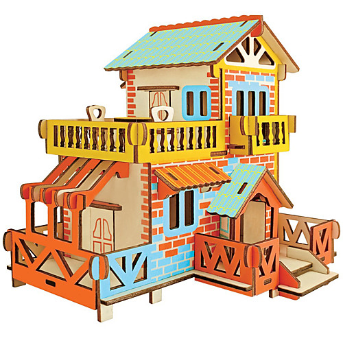 

3D Puzzle Jigsaw Puzzle Model Building Kit Castle Tower Famous buildings DIY Card Paper Classic Cartoon Unisex Toy Gift
