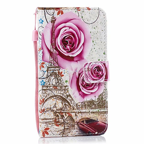 

Case For Xiaomi Xiaomi Mi 8 / Xiaomi Mi 8 SE / Xiaomi Mi 8 Lite Card Holder / with Stand / Flip Full Body Cases Scenery / Eiffel Tower / Flower PU Leather