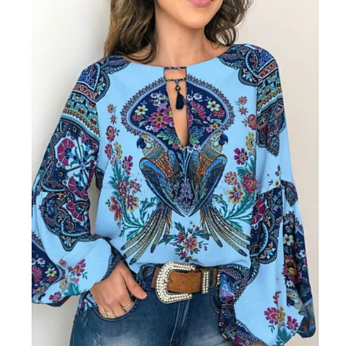 

Women's T-shirt Geometric Tops Round Neck Daily White Blue Red US0 / UK4 / EU32 US2 / UK6 / EU34 US4 / UK8 / EU36 US6 / UK10 / EU38 US8 / UK12 / EU40 US10 / UK14 / EU42 US12 / UK16 / EU44 US14 / UK18