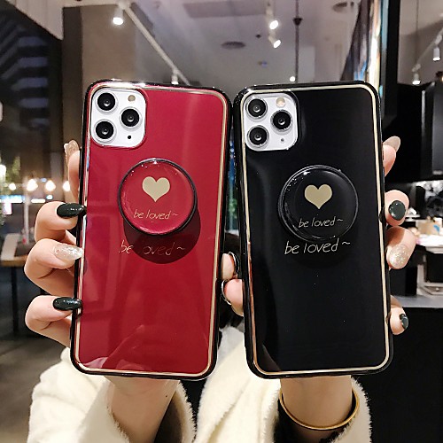 

Be Loved Case For Apple iPhone 11 / iPhone 11 Pro / iPhone 11 Pro Max with Stand / Ultra-thin / Pattern Back Cover Heart / Solid Colored TPU