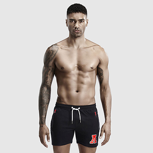 

SEOBEAN Men's Running Shorts Sports & Outdoor Shorts Bottoms Cotton Fitness Gym Workout Running Jogging Quick Dry Breathable Soft Sport Black Blue Gray / Stretchy / Athletic