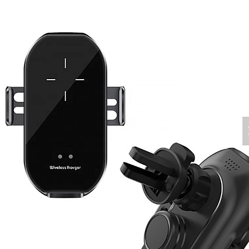 

A7 Hot Sale Latest infrared sensor auto clip cellphone 10W Wireless Car Charger Wireless Charging Mobile Phone Holder