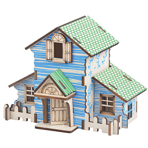 

3D Puzzle Wooden Puzzle Wood Model Model Building Kit Houses Fashion House Classic Fashion New Design DIY Hot Sale Wood 1pcs Modern /
