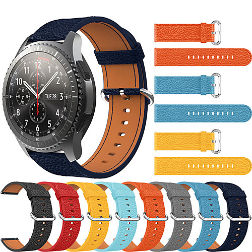 

Luxury Leather Watch Band For Samsung Galaxy Watch 46mm / Gear S3 Classic / Frontier Replaceable Bracelet Wrist Strap Wristband
