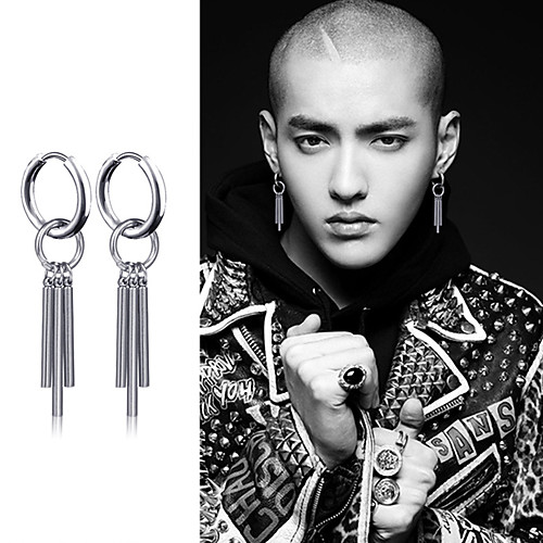 

Women's Men's Earrings Classic Mini Earrings Jewelry Silver For Christmas Party Anniversary Carnival Festival 1pc