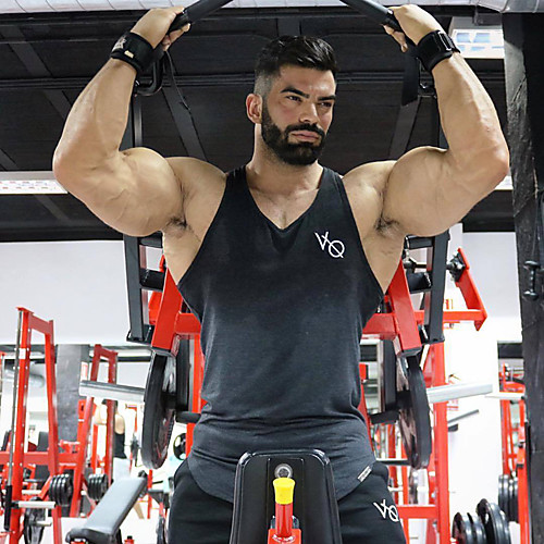 

Men's Sleeveless Workout Tank Top Running Tank Top Running Singlet Top Summer Sun Protection Soft Gym Workout Running Active Training Jogging Sportswear Solid Colored Dark Grey White Black Red Yellow