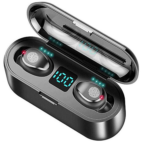 

LITBest F9 TWS True Wireless Earbuds Wireless Earbud Bluetooth 5.0 Noise-Cancelling Stereo with Charging Box
