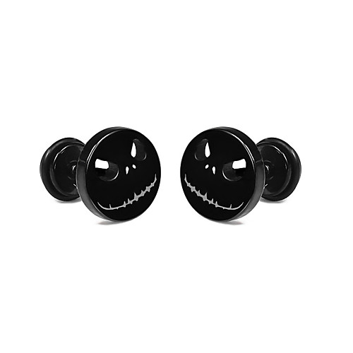 

Women's Men's Earrings Classic Mini Earrings Jewelry Gold / White / Black For Christmas Party Anniversary Carnival Festival 1pc