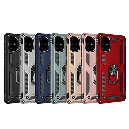 

Case For Samsung Galaxy S9 / S9 Plus / Note 9 Shockproof / Ring Holder Back Cover Solid Colored TPU / PC