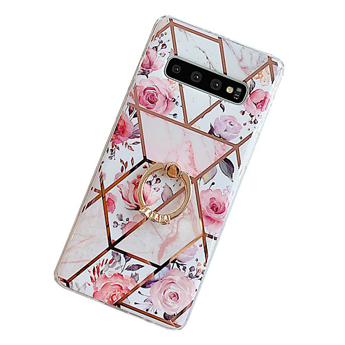 

Case for Samsung scene map Samsung Galaxy S20 S20 Plus S11 Plus A50 A70 ProStitching retro flower pattern electroplated diamond TPU material IMD process Ring stand all-inclusive mobile phone case