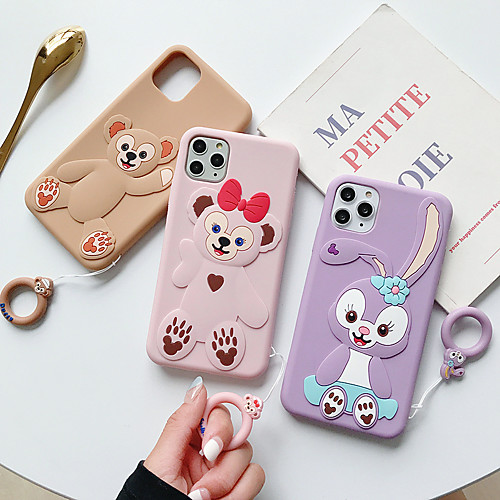 

Phone Case For Apple Back Cover iPhone 11 Pro Max SE 2020 X XR XS Max 8 7 6 Shockproof Cartoon Silicone Silica Gel