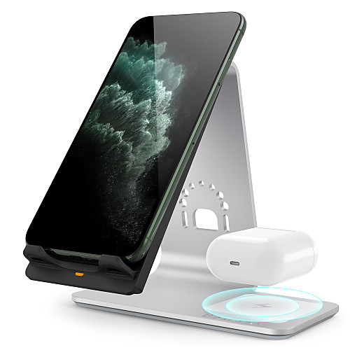 

10 W Wireless Charger 1 USB Port 2 A / 1.67 A DC 9V / DC 5V for Apple Watch Series 4/3/2/1 iPhone 11 / iPhone 11 Pro / iPhone 11 Pro Max