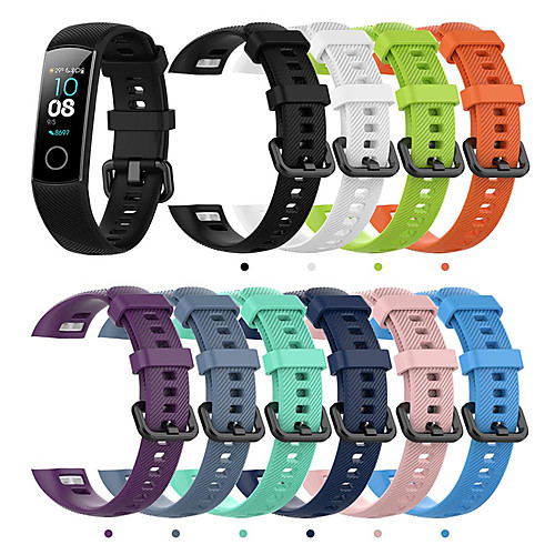 

Watch Band for Huawei Honor Band 4 / HONOR Band 5 Huawei Sport Band / Classic Buckle / Modern Buckle Silicone Wrist Strap for Huawei Honor Band 5
