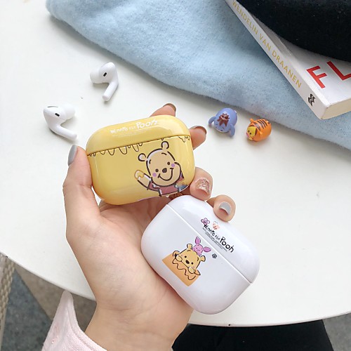 

Case For AirPods Pro Cartoon pattern shiny PC material water paste technology Bluetooth headset protective shell
