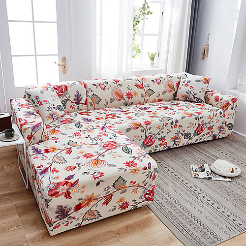 

Sofa Cover Couch Cover Furniture Protector Floral print Slipcover Spandex Fabric Super Strechable Fit for Armchair/Loveseat/Three Seater/Four Seater/L Shape Sofa