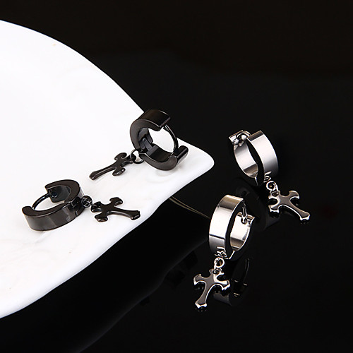 

Women's Men's Earrings Classic Mini Earrings Jewelry Silver / Black For Christmas Party Anniversary Carnival Festival 1pc