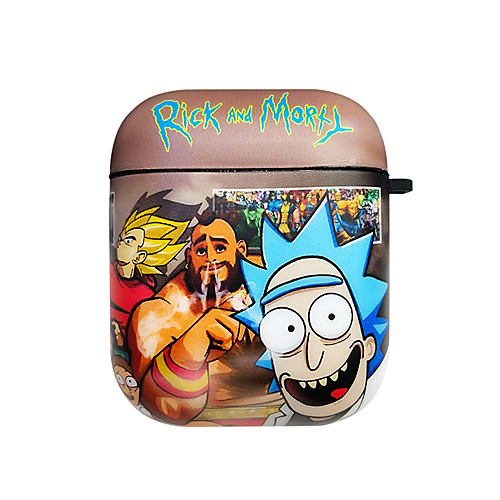 

Case For AirPods Cute / Shockproof / Dustproof / Rick and Morty Headphone Case Hard