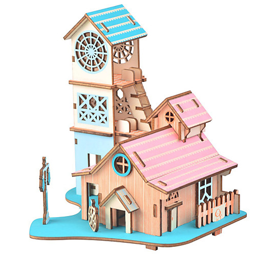 

3D Puzzle / Jigsaw Puzzle / Model Building Kit Famous buildings / Furniture / House DIY / Simulation Wooden Classic Kid's Unisex Gift