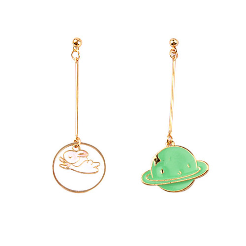 

Women's Earrings Classic Mini Earrings Jewelry Green / Blue / Rainbow For Christmas Party Anniversary Carnival Festival 1 Pair