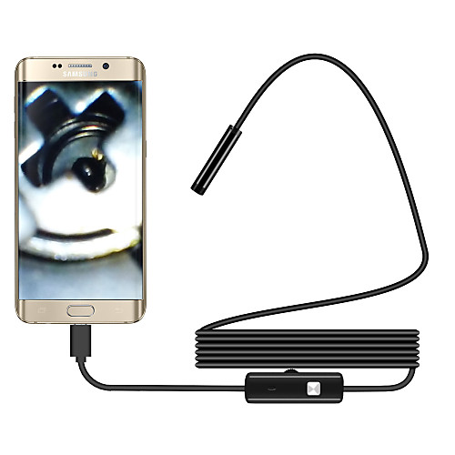 

2M 5.5mm Endoscope Camera Flexible Waterproof Inspection Borescope Camera for Android PC Notebook 6LEDs Adjustable