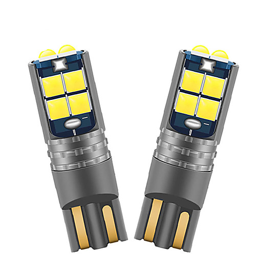 

2pcs Car T10 LED Canbus W5W 3030 10SMD 12V-24V 194 168 Auto LED Car Interior Light plate Dome Reading Lamp Clearance Light 10W