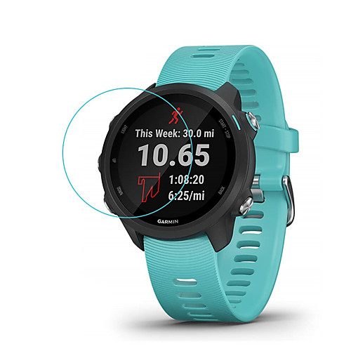 

Smart Watch Screen Protector for Forerunner 245 / 245 Music Garmin Tempered Glass High Definition (HD) Anti Scratch Bubble Free Clear Film 1 pc