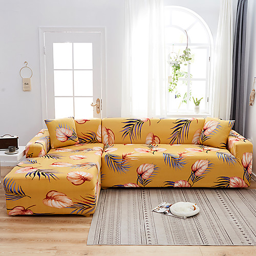 

Sofa Cover Romantic Yarn Dyed Polyester / Cotton Blend Slipcovers