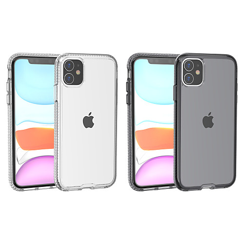 

Case For Apple iPhone 11 / iPhone 11 Pro / iPhone 11 Pro Max Shockproof / Transparent Back Cover Solid Colored TPU