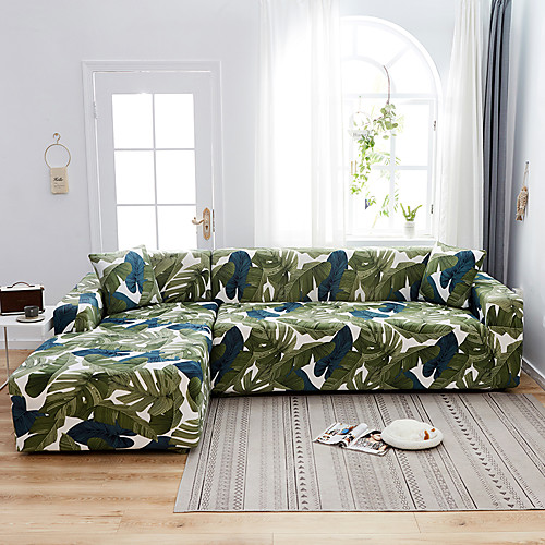 

Sofa Cover Stretch Cheap Slipcovers Soft Durable Couch Cover 1 Piece Spandex Jacquard Fabric Washable Furniture Protector Armchair Loveseat L-shape