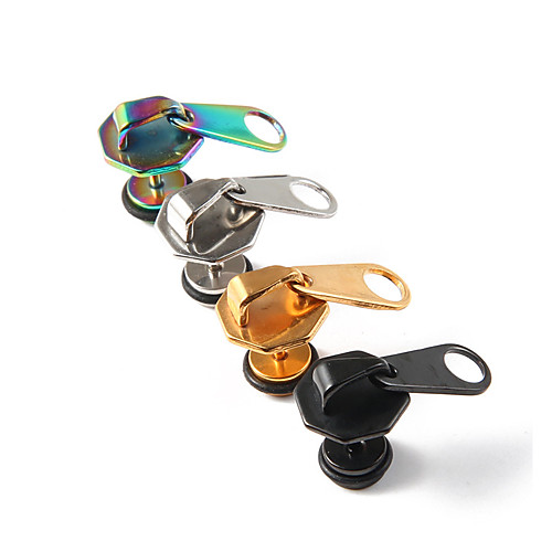 

Women's Men's Earrings Classic Mini Earrings Jewelry Gold / Rainbow / White For Christmas Party Anniversary Carnival Festival 1pc