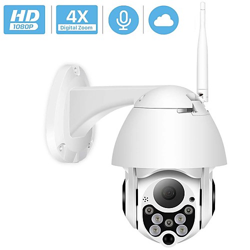

HODING HDG05 1080P PTZ IP Camera Wifi Outdoor Speed Dome Wireless Wifi Security Camera Pan Tilt 4X Digital Zoom 2MP Network CCTV Surveillance
