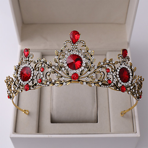 

Alloy Tiaras / Hair Accessory with Rhinestone / Glitter 1 Piece Wedding Headpiece