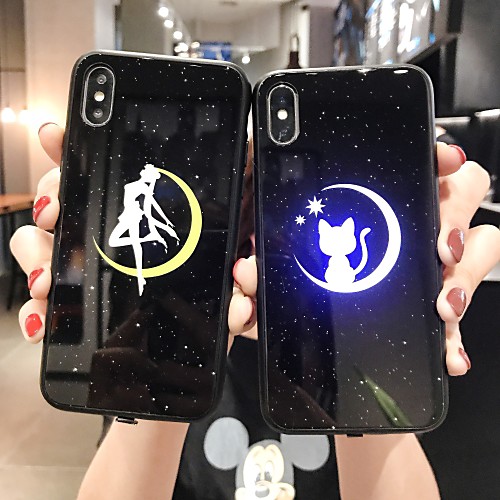 

Case For Apple iPhone 11 / iPhone 11 Pro / iPhone 11 Pro Max Shockproof / LED Flash Lighting / Dustproof Mirror / Back Cover Cute Cartoon PC