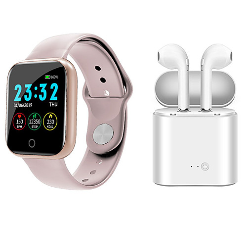 

Indear M9 Women Smart Bracelet Smartwatch Android iOS Bluetooth Waterproof with TWS Bluetooth Wireless Headphones Music Headphones
