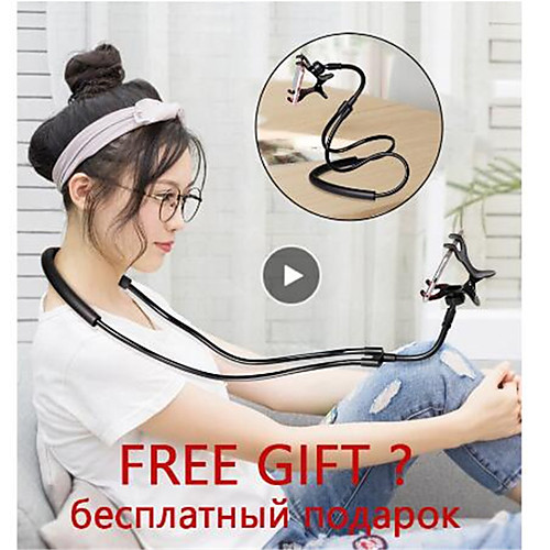 

Mobile Phone Holder Hanging Neck Lazy Necklace Bracket Bed 360 Degree Phones Holder Stand For iPhone Xiaomi Huawei Mobile Holder