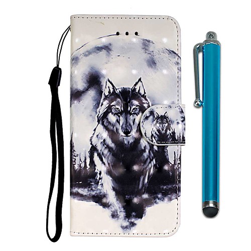 

Case For Samsung Galaxy S10 / S10 Plus / S10 E Wallet / Card Holder / with Stand White Wolf PU Leather / TPU for A10s / A20s / A50(2019) / A70(2019) / A90(2019) / Note 10 Pro / A51