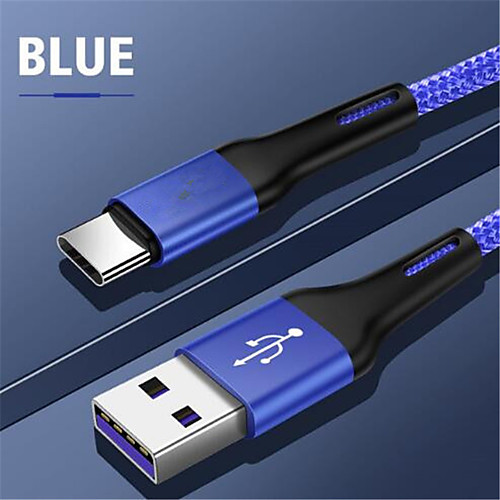 

USB Type C Cable For Samsung S10 Huawei P30 Pro Fast Charge Type-C Mobile Phone Charging Wire USB C Cable for Samsung S9 S8