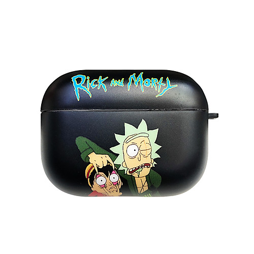 

Case For AirPods Pro Shockproof / Dustproof / Frosted Rick and Morty Headphone Case Hard