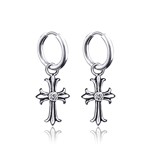 

Men's Women's Earrings Classic Mini Earrings Jewelry White / Silver For Christmas Party Anniversary Carnival Festival 1pc