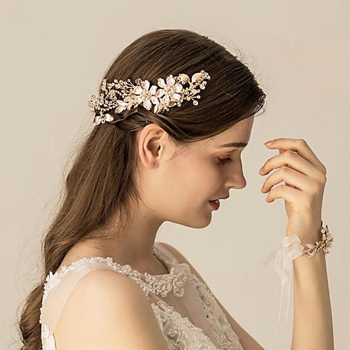 

Alloy Hair Accessory with Rhinestone / Glitter 1 Piece Wedding Headpiece