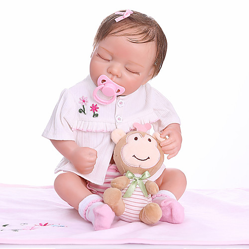 

NPKCOLLECTION 20 inch Reborn Doll Baby Baby Girl lifelike Gift Hand Made Full Body Silicone Silicone Silica Gel with Clothes and Accessories for Girls' Birthday and Festival Gifts