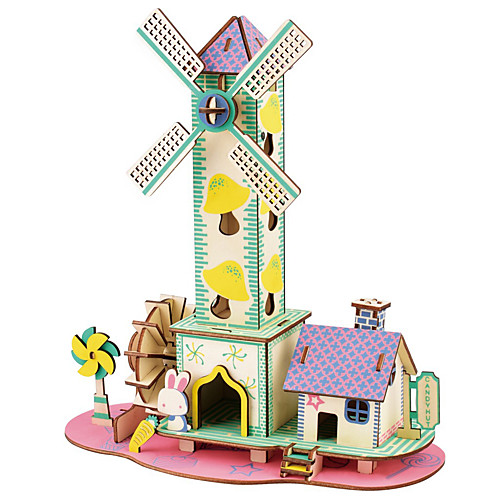 

3D Puzzle Model Building Kit House DIY High Quality Paper Classic Unisex Boys' Girls' Toy Gift