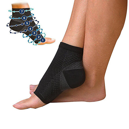 

Ankle Brace for Basketball Running Soft Compression Eases pain All Lycra 2pcs Apricot Yellow White