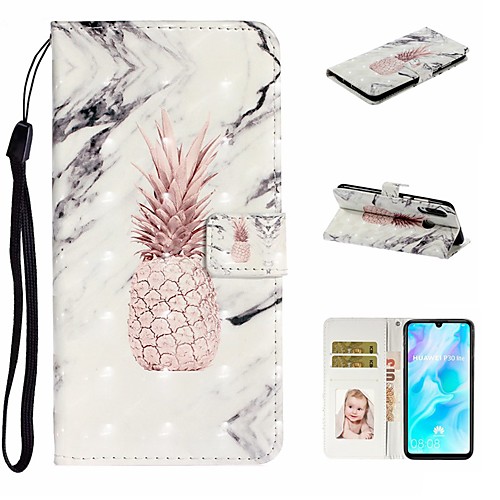 

Case For Huawei P20 Pro / Huawei P20 lite / Huawei P30 Wallet / Card Holder / with Stand Full Body Cases Marble PU Leather For Huawei P30 Lite/P30 Pro/P8 Lite 2017/P10 Lite