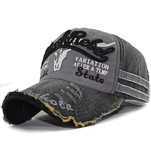 

Men's Baseball Cap Color Block Fabric Hat