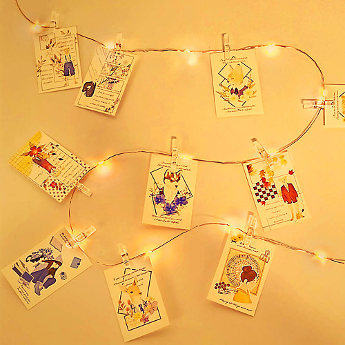 

5M Photo Clip LED String Lights USB Fairy Lights Garland Christmas Decoration Party Wedding Xmas for Bedroom Wall Bar Cabinet